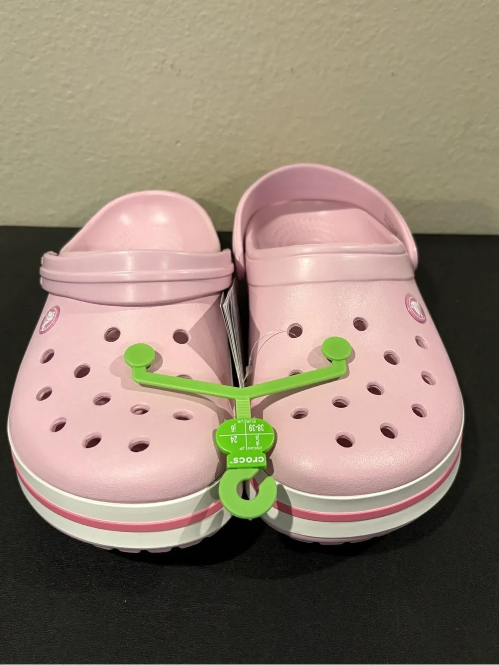 Crocs Classic Crocband Slip-On Clogs, Ballerina Pink Kids Youth Size 6Y New